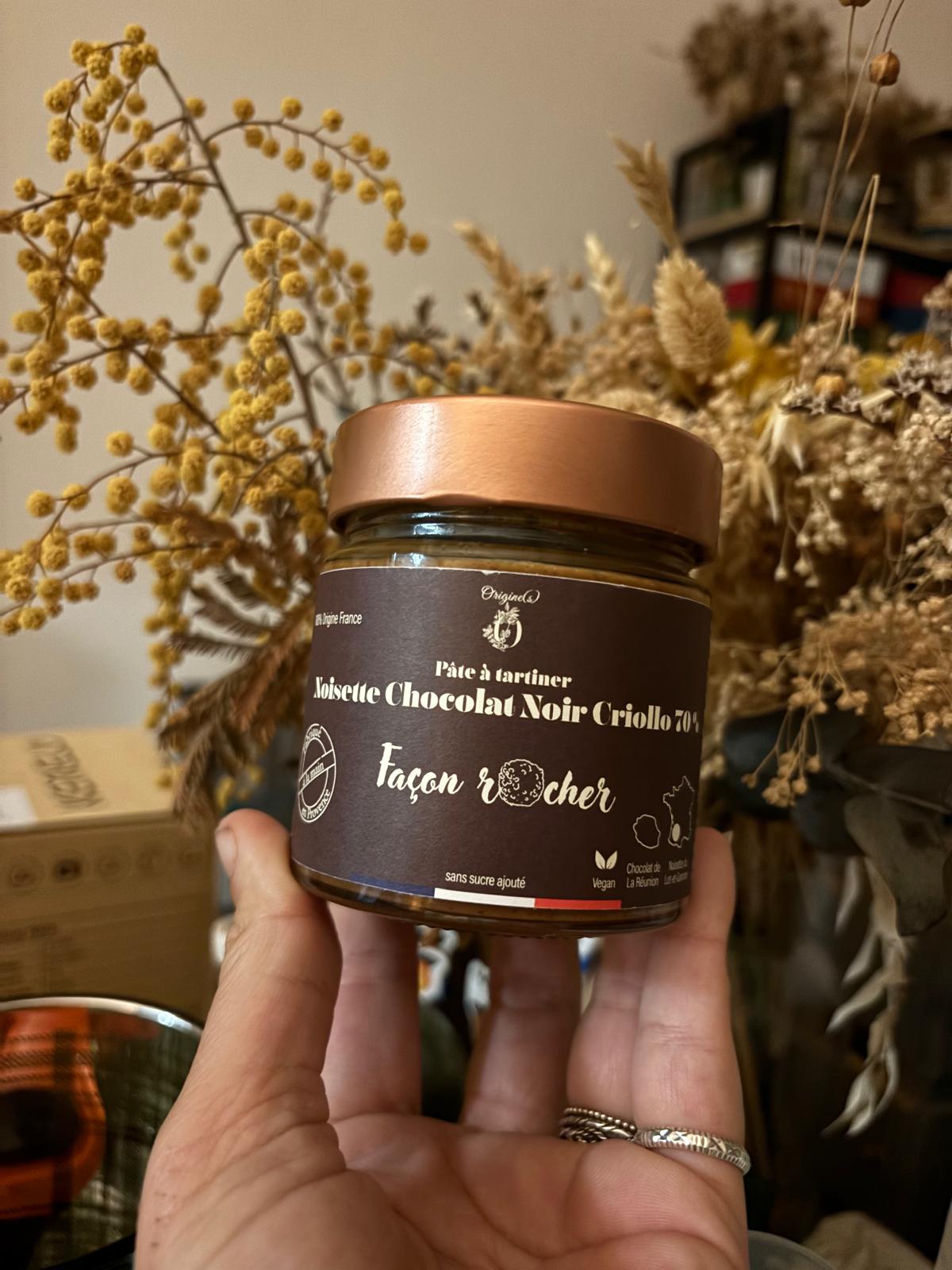 Noisette Chocolat Criollo 70% Façon Rocher